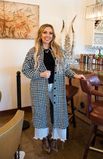 Joslyn Black and White Duster