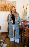 Joslyn Black and White Duster
