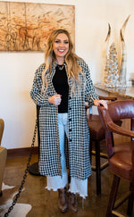 Joslyn Black and White Duster