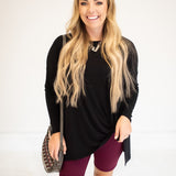 Burgundy Biker Shorts with Wide Waistband