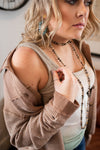 Brown Ribbed Washed Jacket