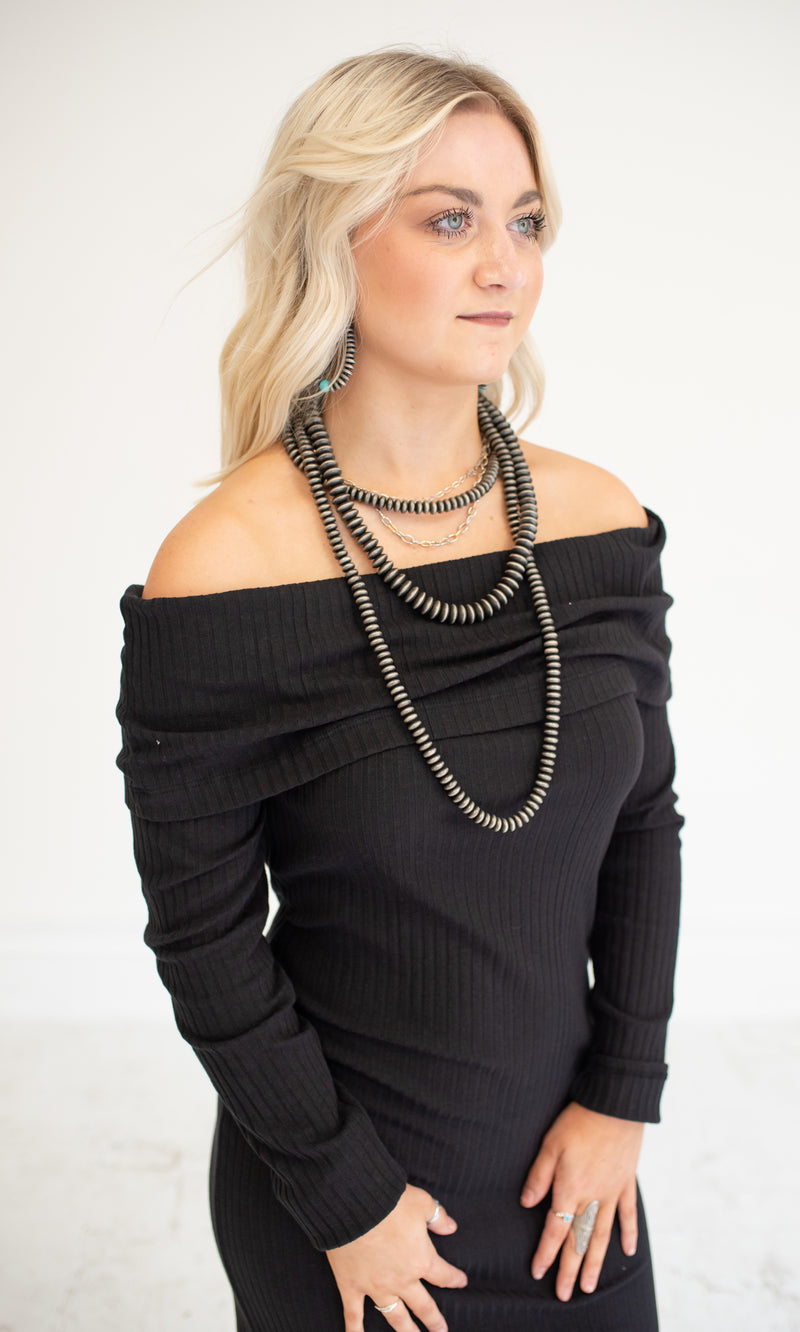 Steel Teardrop Earrings with Turq Ball