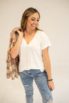 Off White Deep V Tee