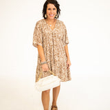 White Leather Purse with Gold Chain Handle