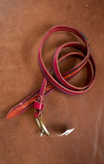 Laser Cut Faux Leather Belt
