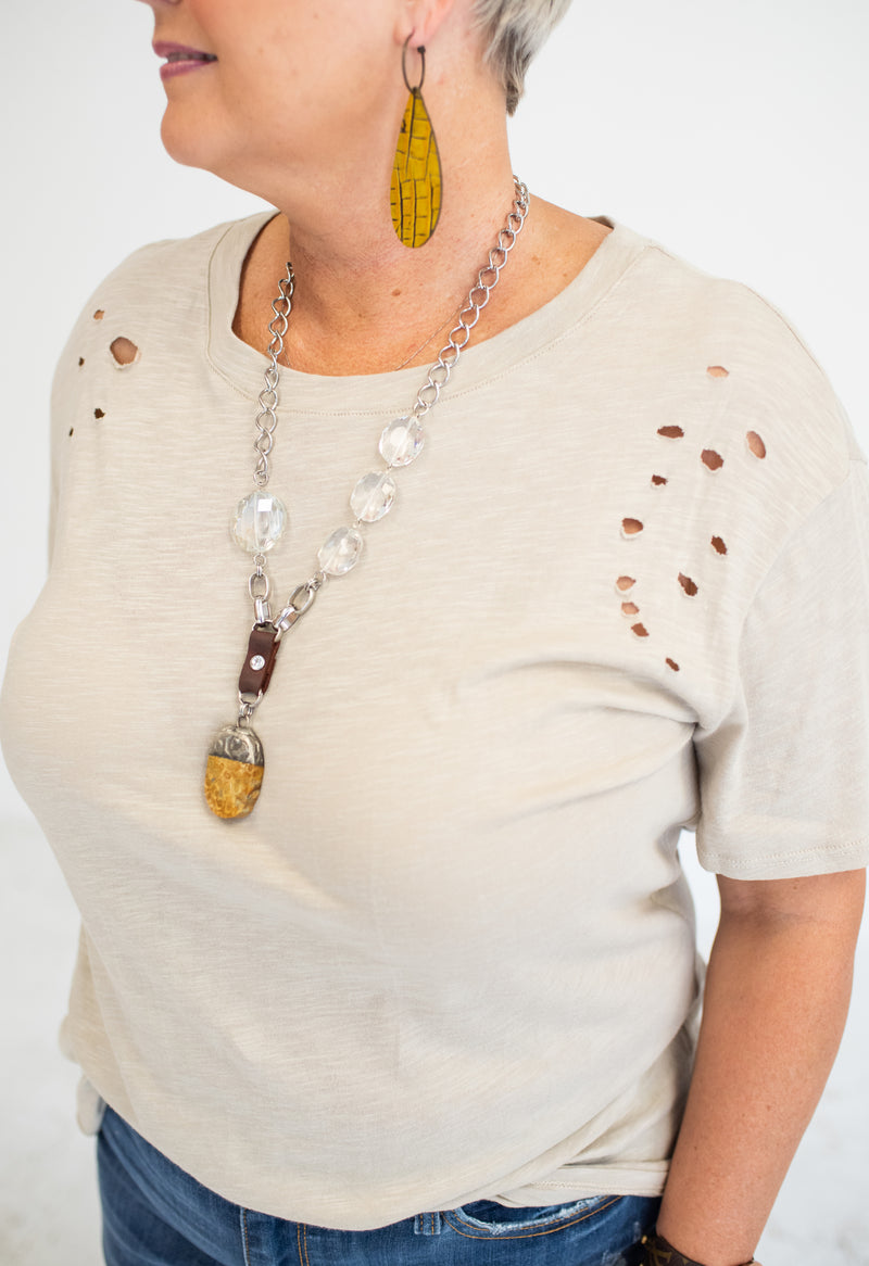 Mustard Alligator Teardrop