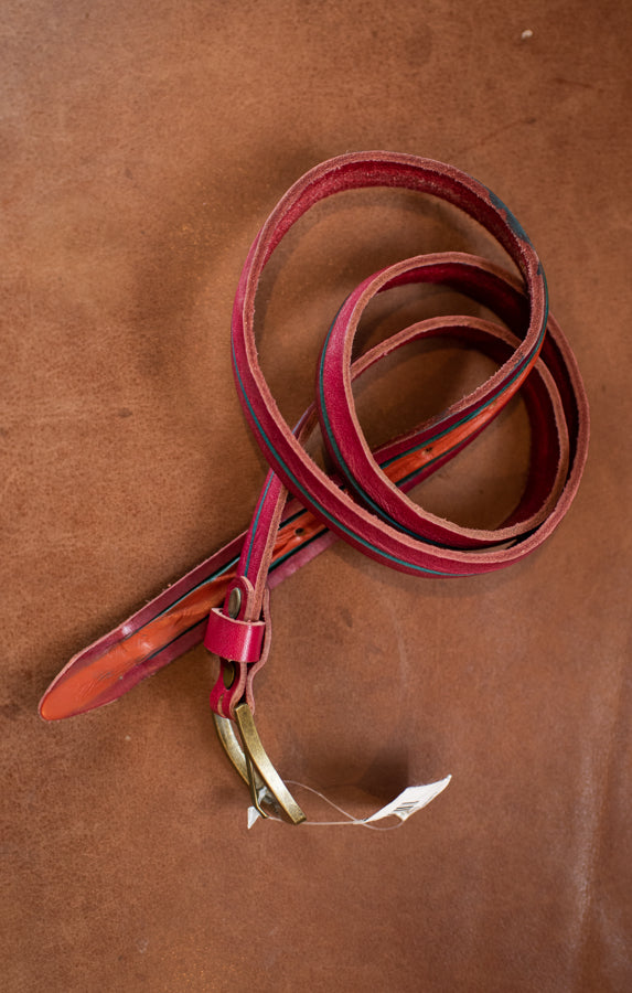 Laser Cut Faux Leather Belt