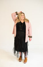 Mauve Leopard Lined Blazer