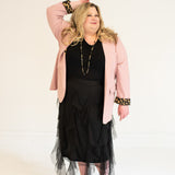 Black Solid Crew Short Sleeve