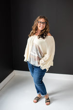 Camo Block Knit Sweater