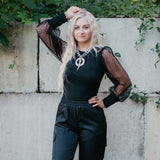 Black Cargo Jogger Pant with Elastic Waistband + Side Pockets