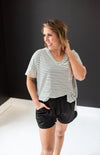 Feelin' Fine Shorts with Pockets - Black