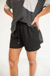 Feelin' Fine Shorts with Pockets - Black