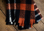 Black Orange & White Scarf