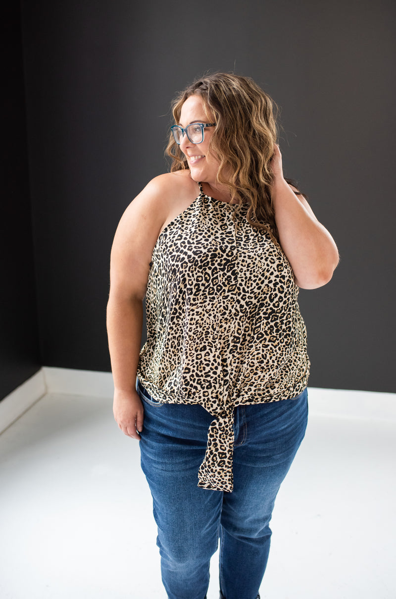 Front Tie Cheetah Tank