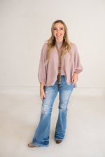 Ellers Distressed Mid Rise Flare