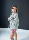 Washed Sequin Star Denim Jacket