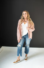 Dark High Rise Straight Denim