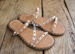 Nude Angle Strap Sandal
