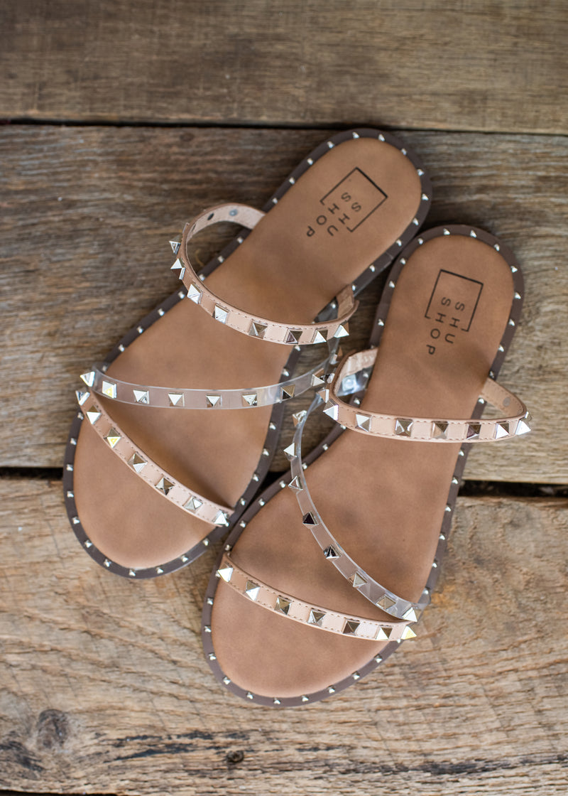 Nude Angle Strap Sandal