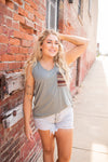 Heavy Distressed Front Button Shorts