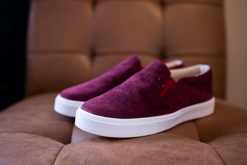 Wine Corduroy Loafer