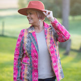 Misty Morning Corduroy Aztec Blazer