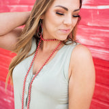 Front Button Sage Tank