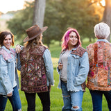 Denim + Custom Terracotta Patchwork Jacket
