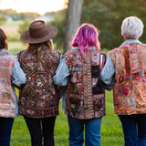 Denim + Custom Terracotta Patchwork Jacket