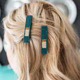 Peacock Beaded Hair Clip (Set of 2)