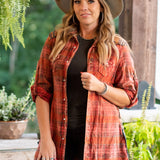 Orange Custom Hand Patchwork Flannel
