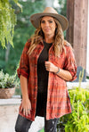 Orange Custom Hand Patchwork Flannel