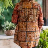 Orange Custom Hand Patchwork Flannel