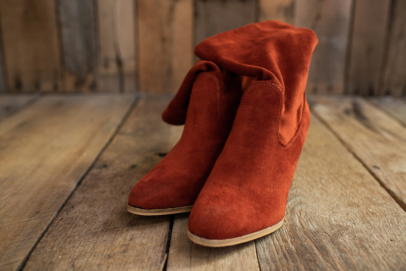 Wicked West Rust Suede Boot