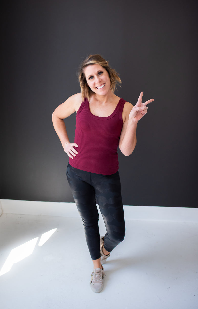 Black Camo Legging