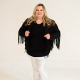 Cropped Fringe Suede Jacket