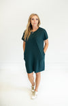 Dark Teal T-Shirt Dress