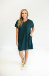 Dark Teal T-Shirt Dress