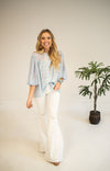 Blue Mix Print Blouse