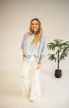 Blue Mix Print Blouse