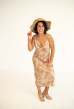 Blushed Sand Tropical Midi Dress