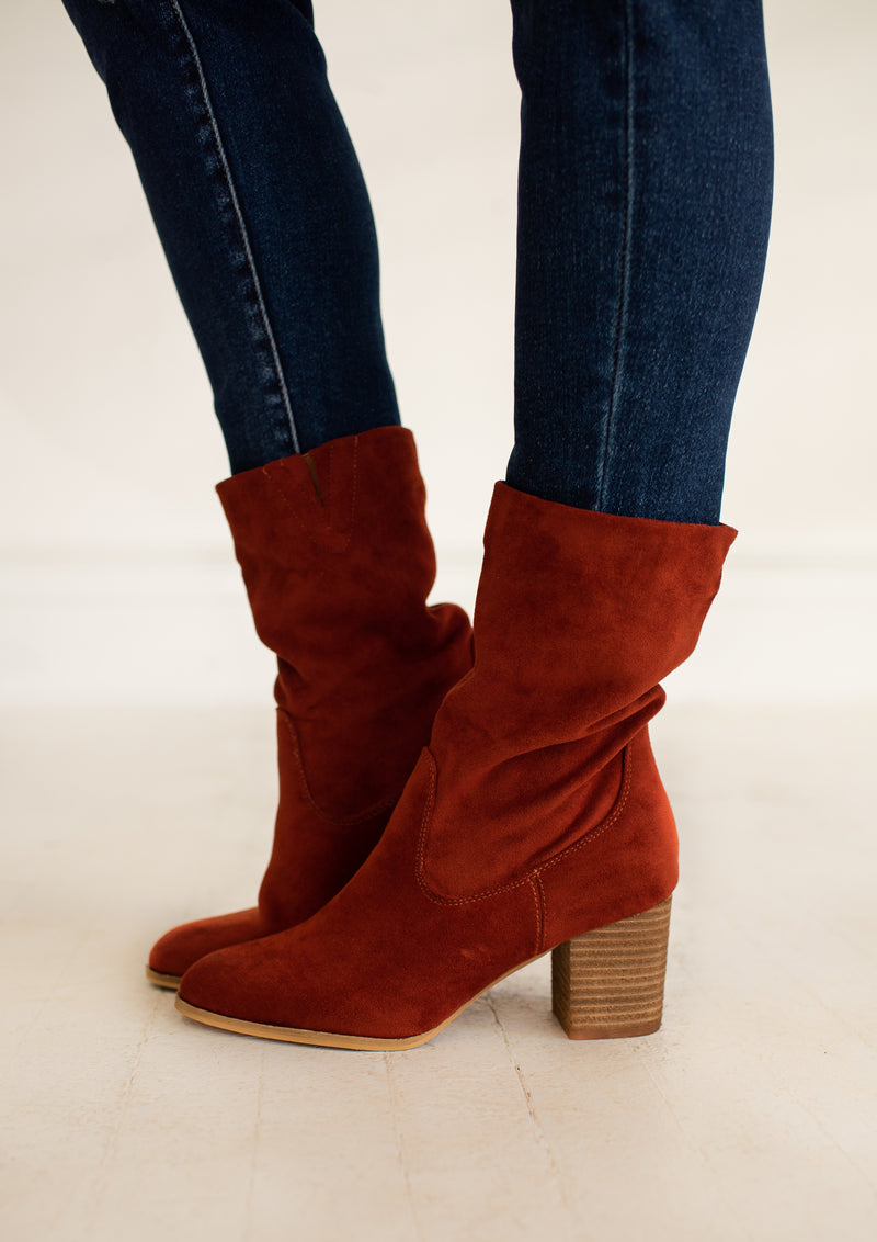 Wicked West Rust Suede Boot