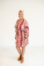 Floral Mix Waist Cinch Dress
