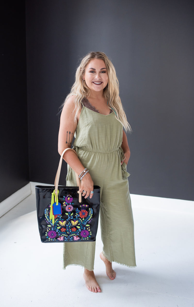 Tia Slim Tote Black