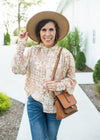 Let's Have Brunch Printed Chiffon Blouse