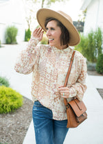 Let's Have Brunch Printed Chiffon Blouse