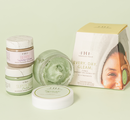 Every. Day. Gleam. 3-step Instant Spa Facial