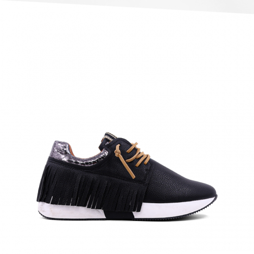 Petra Black Fringe Tennie