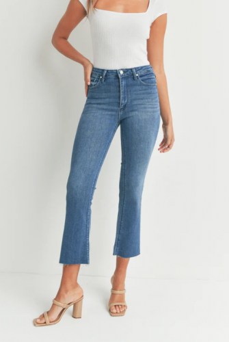 Cropped High Rise Demi Flare